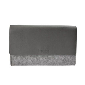 La Prairie Cosmetic Bag Faux Leather Flap Clutch Envelope Pouch Switzerland